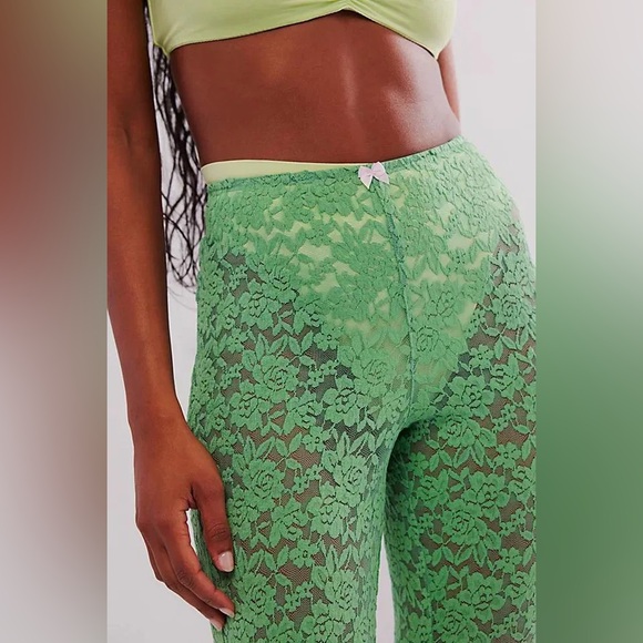 NWT! FP Free People All Day Lace Capris Sz XS - Picture 3 of 6